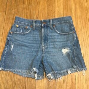 Madewell High Rise Denim Short